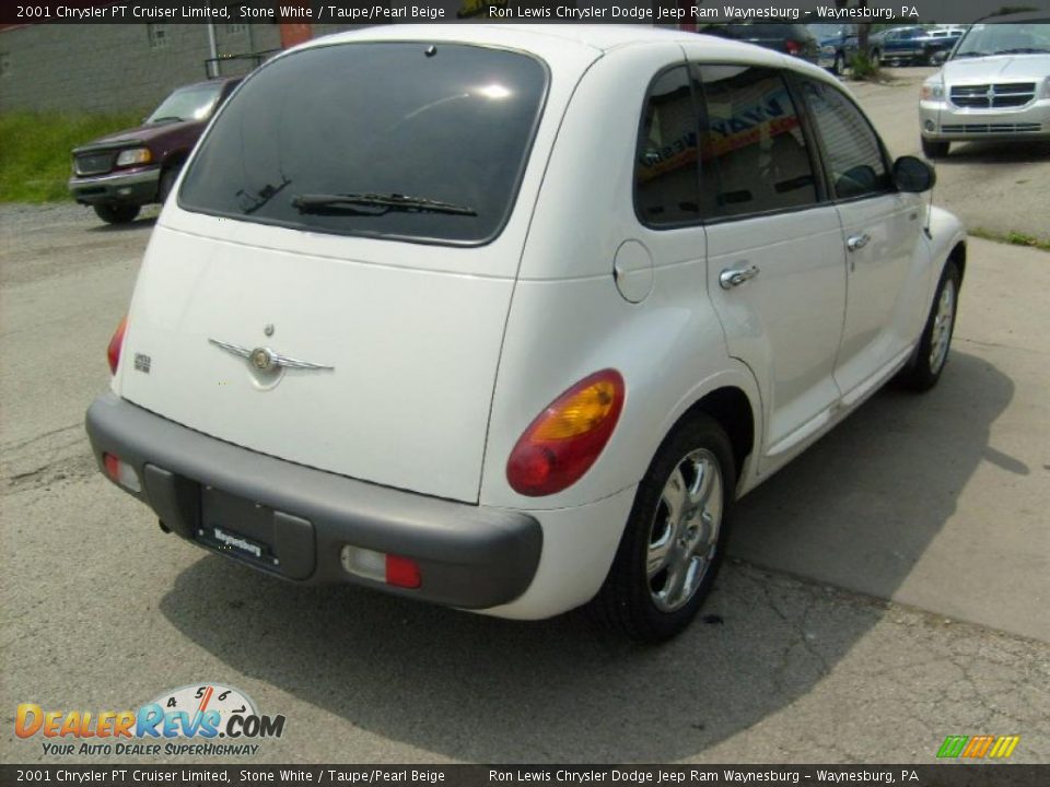 2001 Chrysler PT Cruiser Limited Stone White / Taupe/Pearl Beige Photo #5