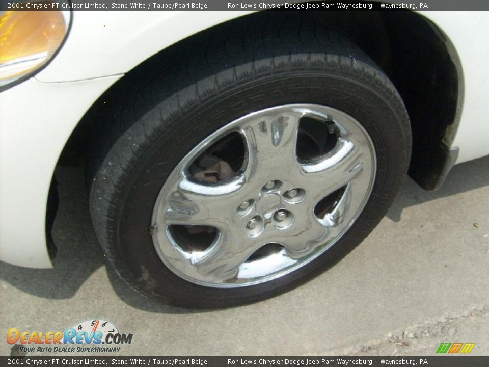 2001 Chrysler PT Cruiser Limited Stone White / Taupe/Pearl Beige Photo #9