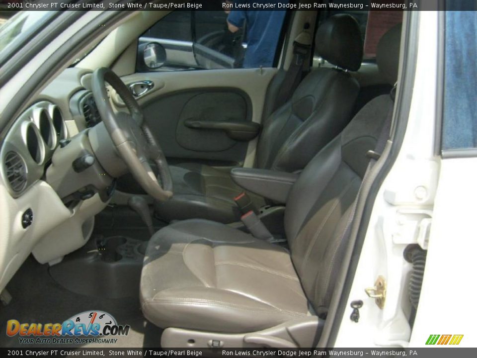 2001 Chrysler PT Cruiser Limited Stone White / Taupe/Pearl Beige Photo #10
