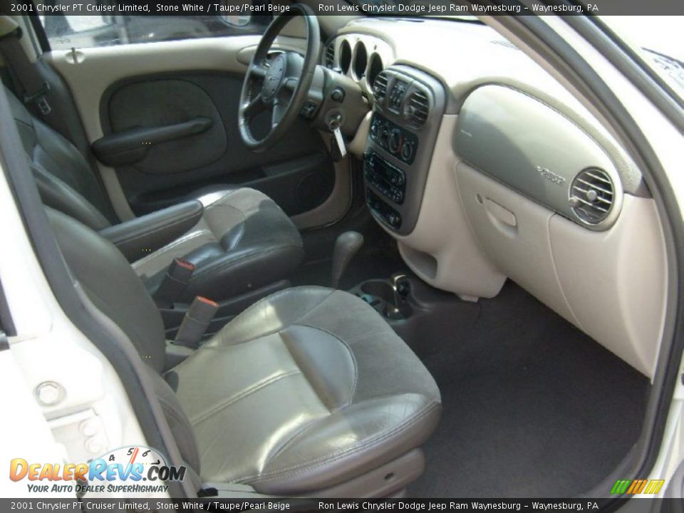 2001 Chrysler PT Cruiser Limited Stone White / Taupe/Pearl Beige Photo #20