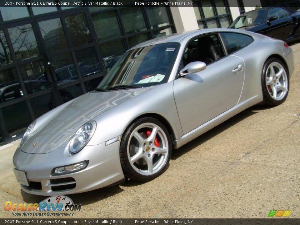 2007 Porsche 911 Carrera S Coupe Arctic Silver Metallic / Black Photo #2