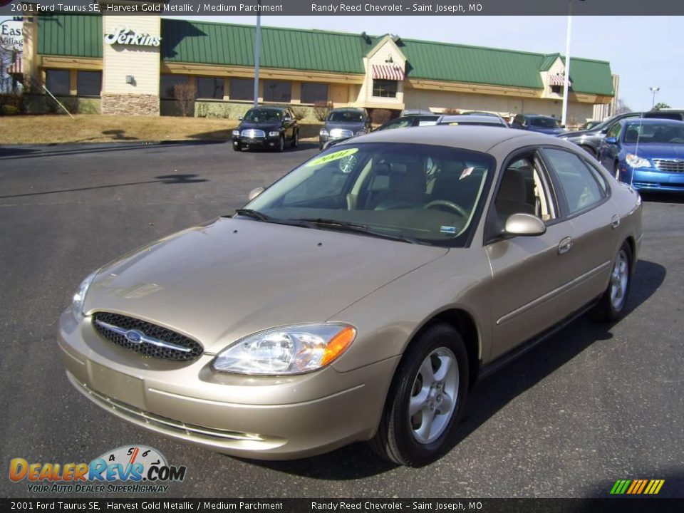 2001 Ford Taurus SE Harvest Gold Metallic / Medium Parchment Photo #1