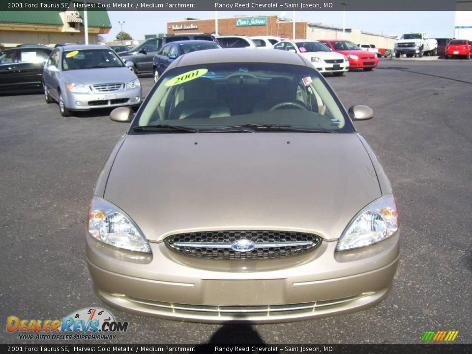 2001 Ford Taurus SE Harvest Gold Metallic / Medium Parchment Photo #8