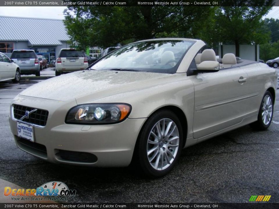 2007 Volvo C70 T5 Convertible Zanzibar Gold Metallic / Calcite Cream Photo #1