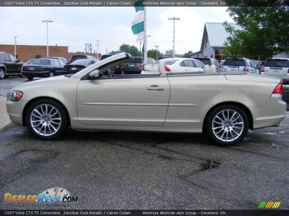 2007 Volvo C70 T5 Convertible Zanzibar Gold Metallic / Calcite Cream Photo #3