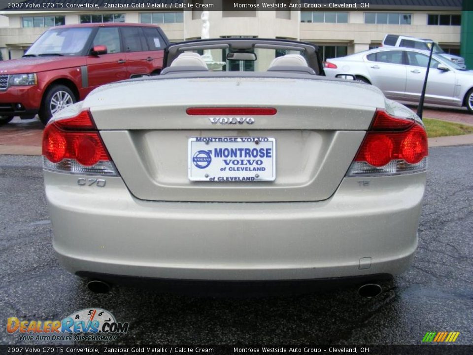 2007 Volvo C70 T5 Convertible Zanzibar Gold Metallic / Calcite Cream Photo #5