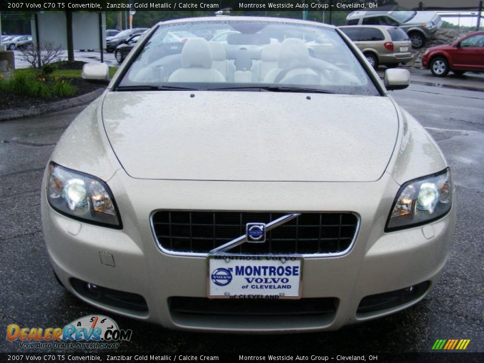 2007 Volvo C70 T5 Convertible Zanzibar Gold Metallic / Calcite Cream Photo #9