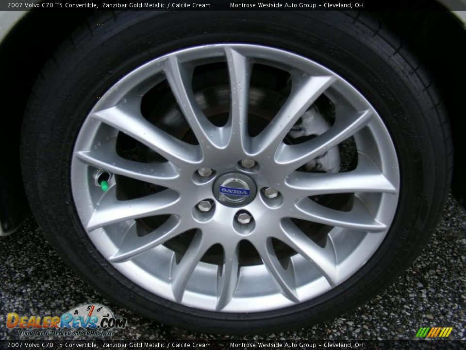 2007 Volvo C70 T5 Convertible Zanzibar Gold Metallic / Calcite Cream Photo #28