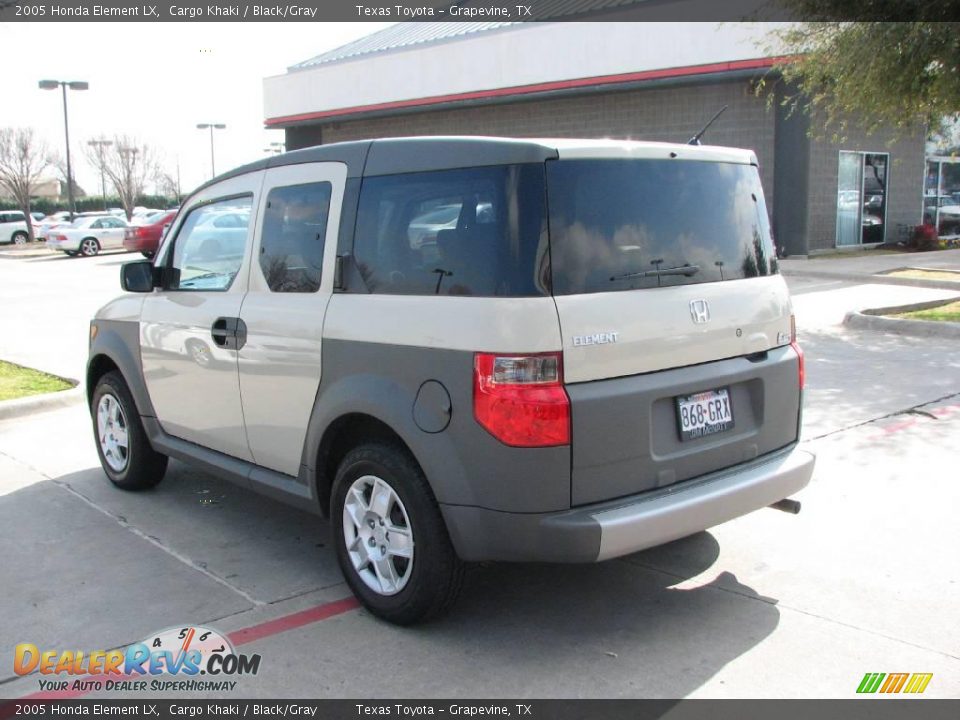 2005 Honda Element LX Cargo Khaki / Black/Gray Photo #5