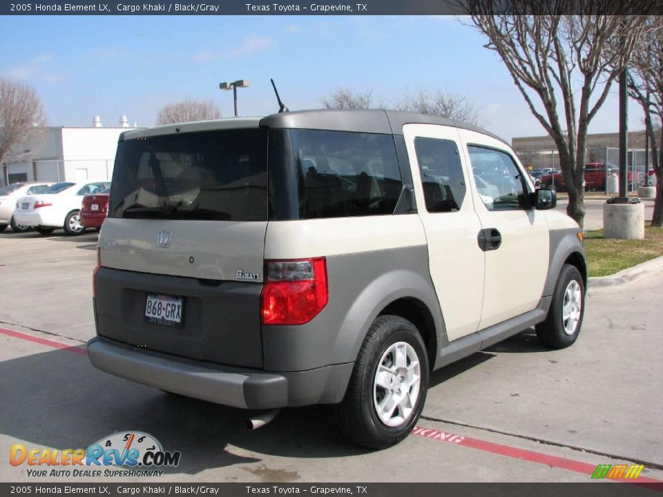 2005 Honda Element LX Cargo Khaki / Black/Gray Photo #6