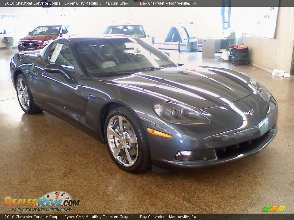 2010 Chevrolet Corvette Coupe Cyber Gray Metallic / Titanium Gray Photo #3