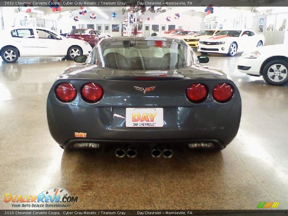 2010 Chevrolet Corvette Coupe Cyber Gray Metallic / Titanium Gray Photo #5