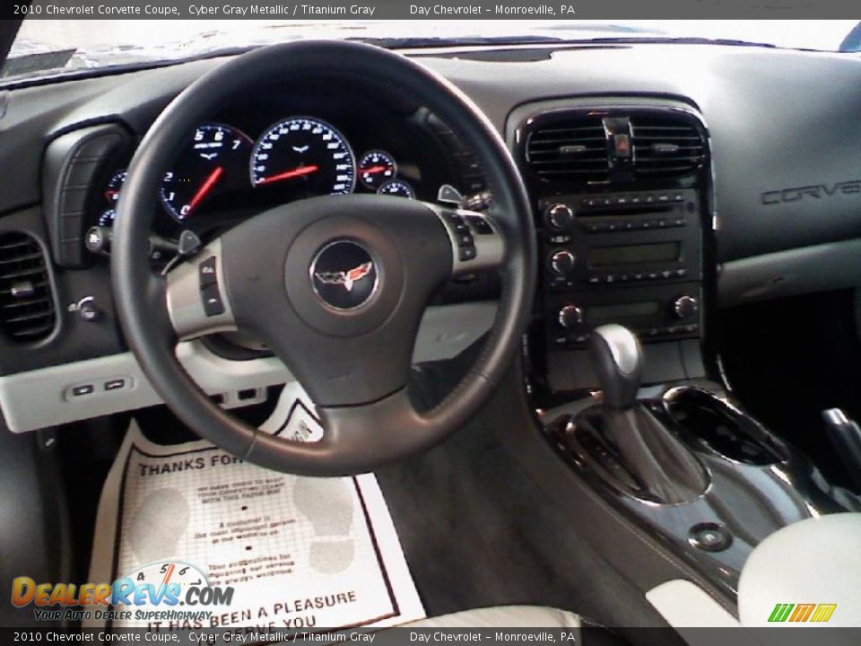 2010 Chevrolet Corvette Coupe Cyber Gray Metallic / Titanium Gray Photo #8