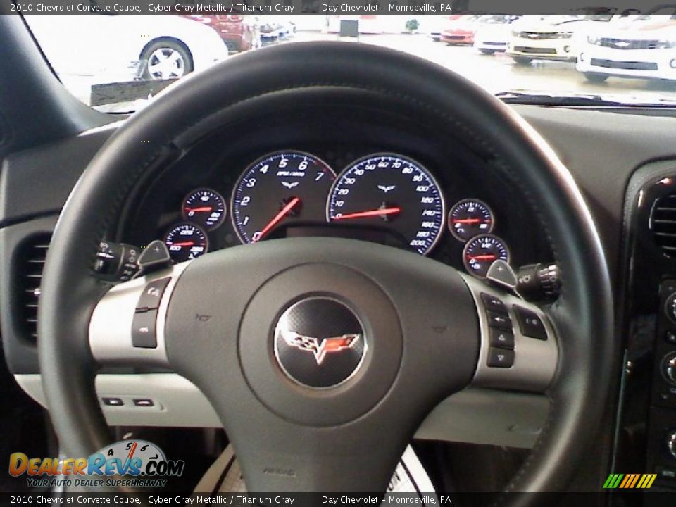 2010 Chevrolet Corvette Coupe Cyber Gray Metallic / Titanium Gray Photo #12