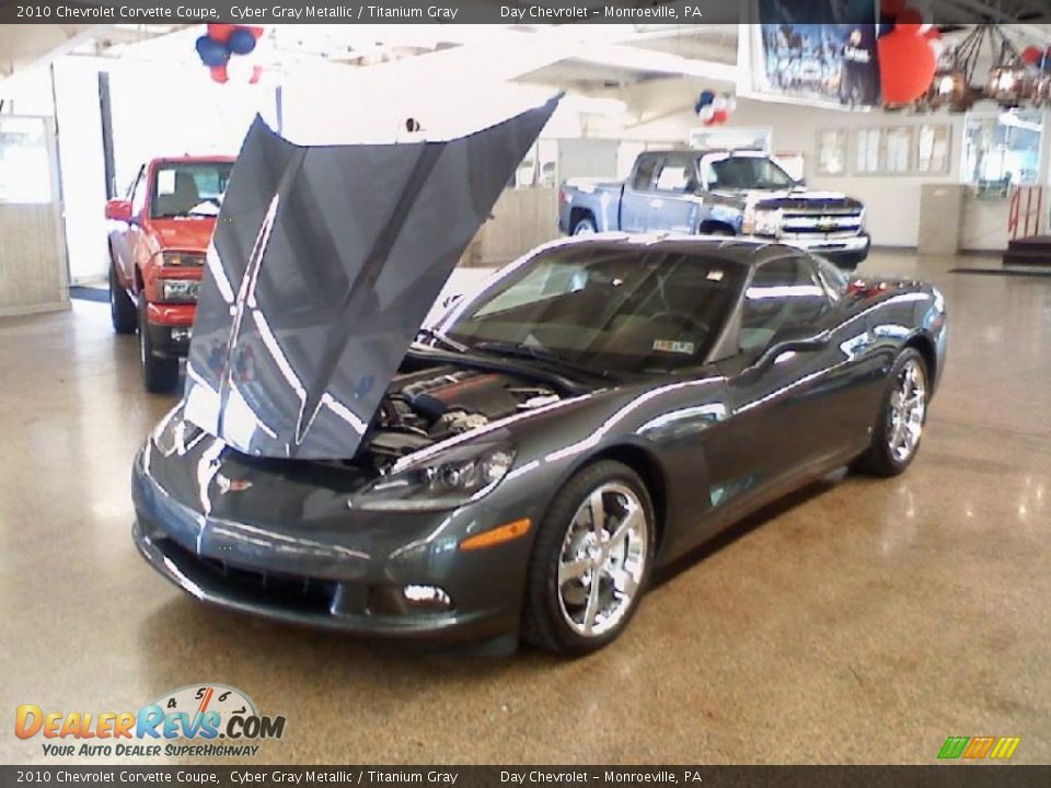 2010 Chevrolet Corvette Coupe Cyber Gray Metallic / Titanium Gray Photo #15