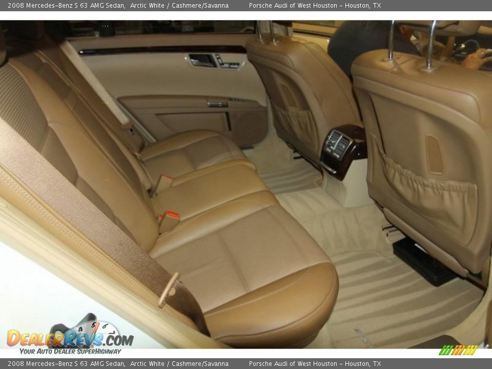 2008 Mercedes-Benz S 63 AMG Sedan Arctic White / Cashmere/Savanna Photo #7