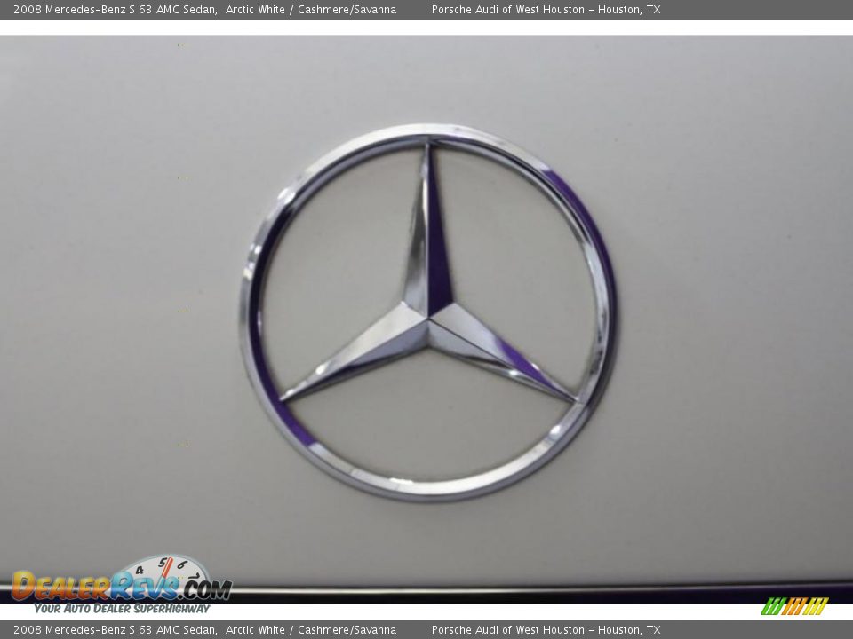 2008 Mercedes-Benz S 63 AMG Sedan Arctic White / Cashmere/Savanna Photo #11