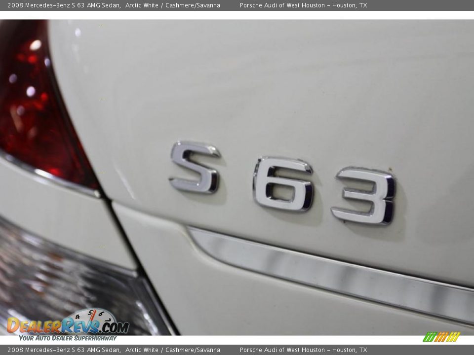 2008 Mercedes-Benz S 63 AMG Sedan Arctic White / Cashmere/Savanna Photo #12