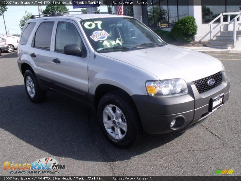 2007 Ford Escape XLT V6 4WD Silver Metallic / Medium/Dark Flint Photo #1