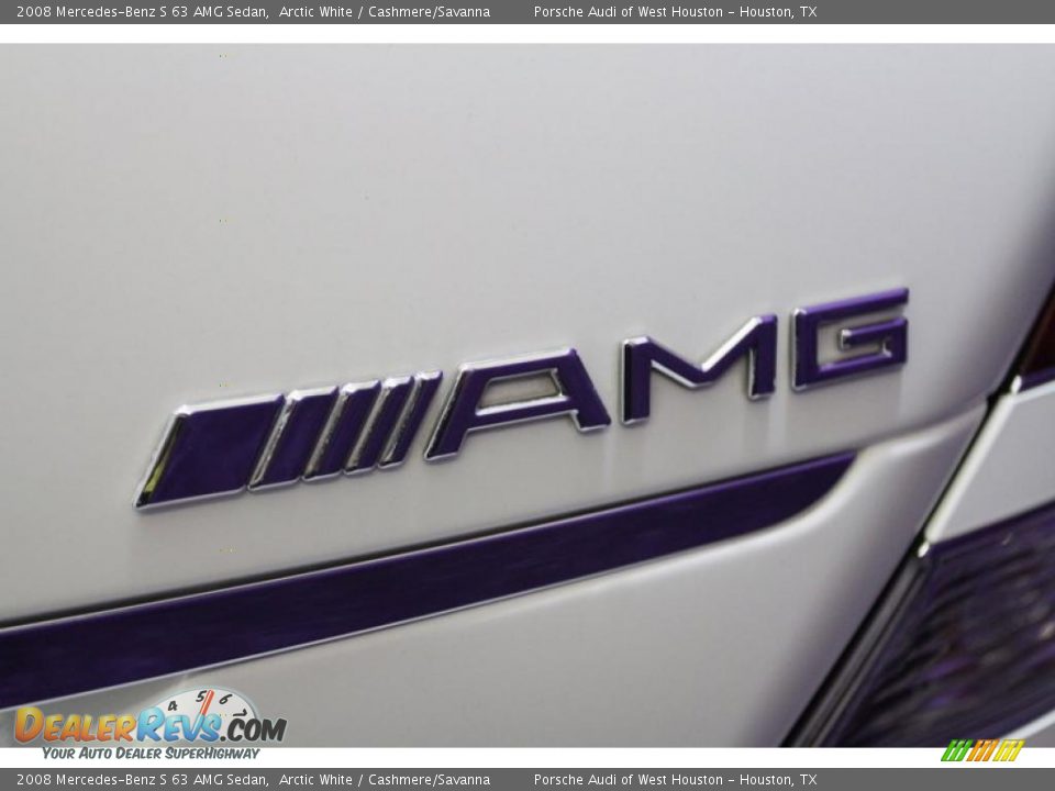 2008 Mercedes-Benz S 63 AMG Sedan Arctic White / Cashmere/Savanna Photo #13