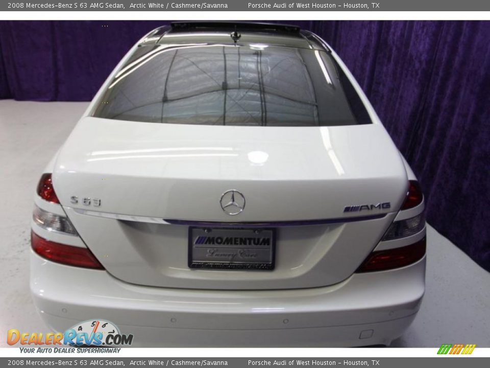 2008 Mercedes-Benz S 63 AMG Sedan Arctic White / Cashmere/Savanna Photo #14