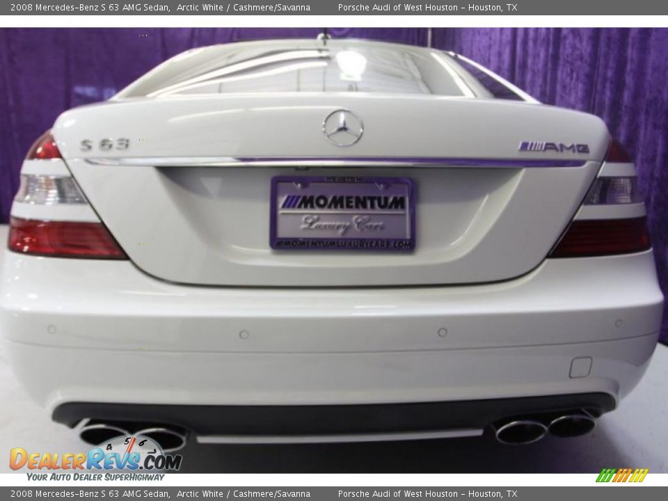 2008 Mercedes-Benz S 63 AMG Sedan Arctic White / Cashmere/Savanna Photo #15