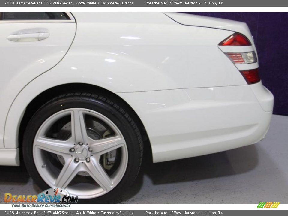 2008 Mercedes-Benz S 63 AMG Sedan Arctic White / Cashmere/Savanna Photo #16