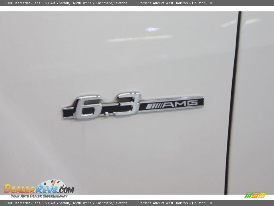 2008 Mercedes-Benz S 63 AMG Sedan Arctic White / Cashmere/Savanna Photo #19