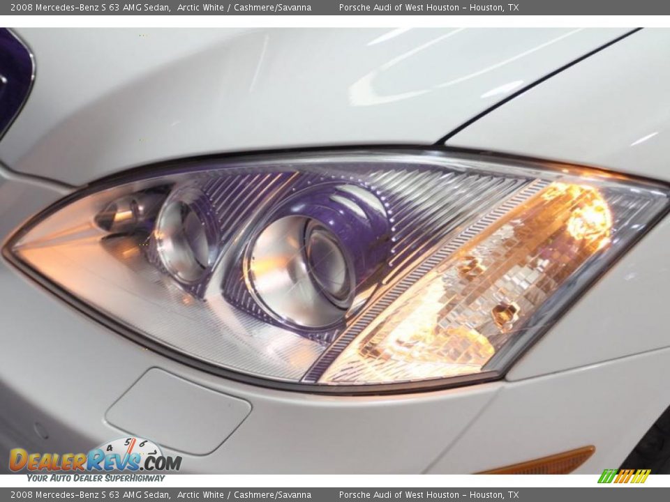2008 Mercedes-Benz S 63 AMG Sedan Arctic White / Cashmere/Savanna Photo #21