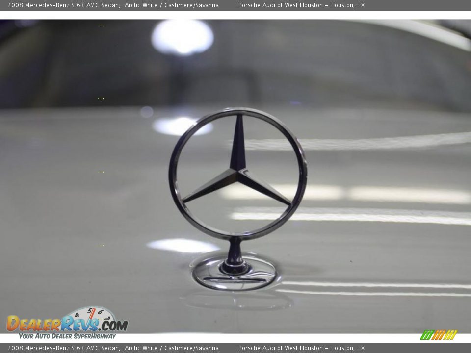 2008 Mercedes-Benz S 63 AMG Sedan Arctic White / Cashmere/Savanna Photo #22