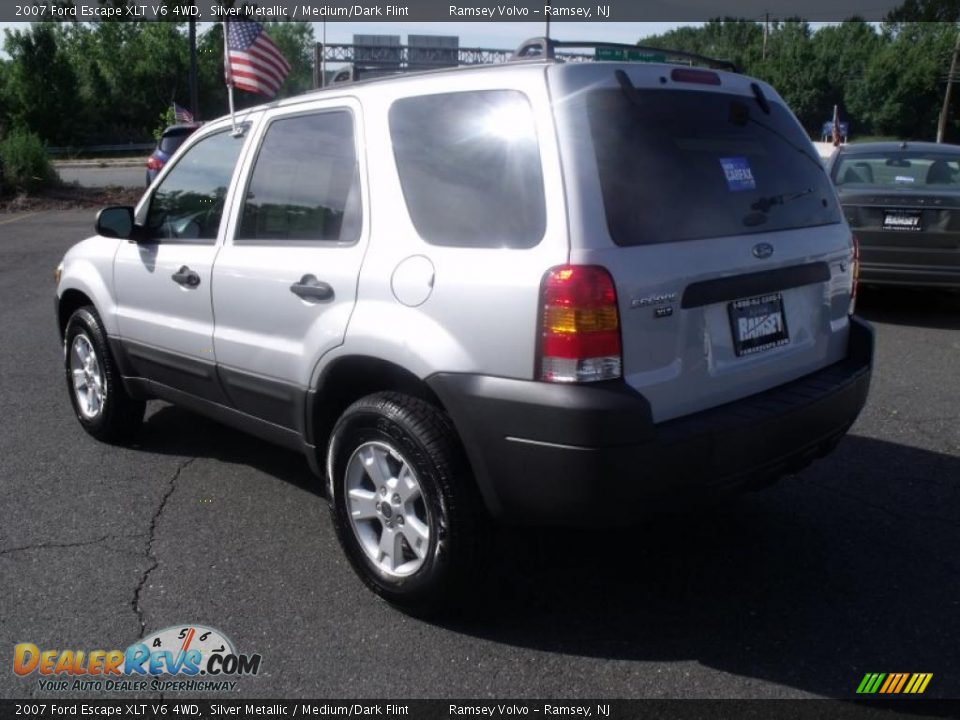 2007 Ford Escape XLT V6 4WD Silver Metallic / Medium/Dark Flint Photo #5