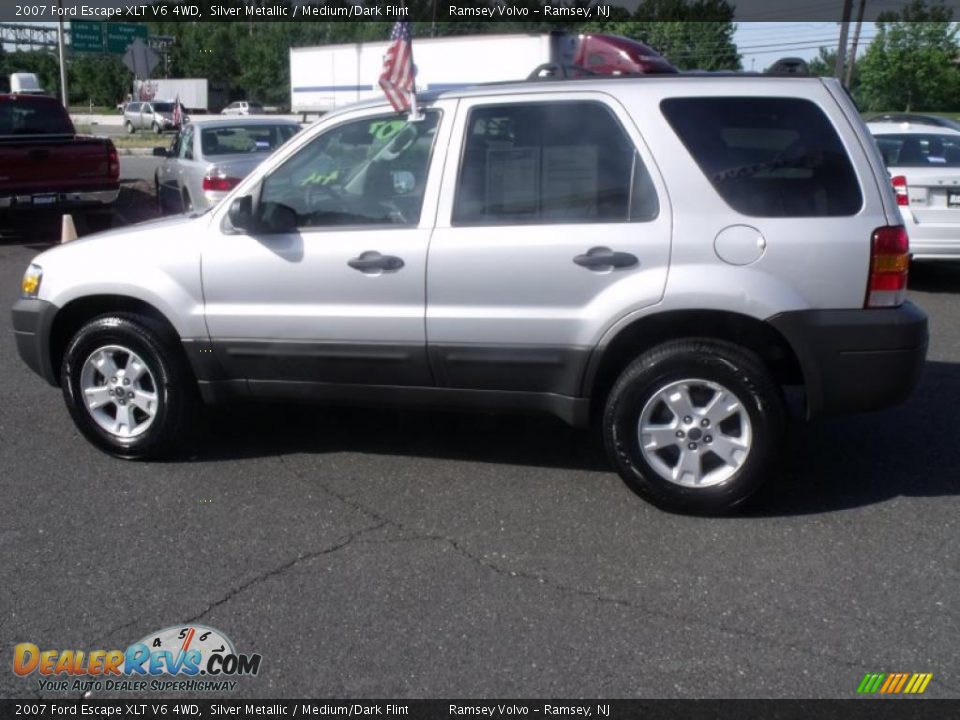2007 Ford Escape XLT V6 4WD Silver Metallic / Medium/Dark Flint Photo #6