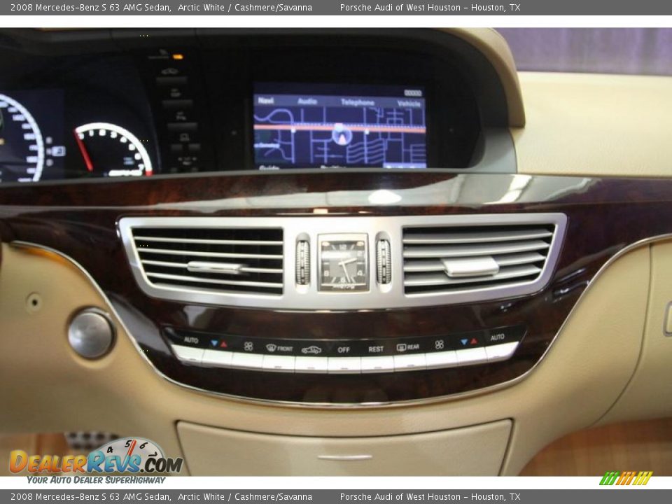 2008 Mercedes-Benz S 63 AMG Sedan Arctic White / Cashmere/Savanna Photo #27