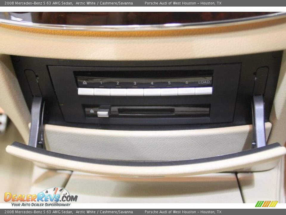 2008 Mercedes-Benz S 63 AMG Sedan Arctic White / Cashmere/Savanna Photo #28