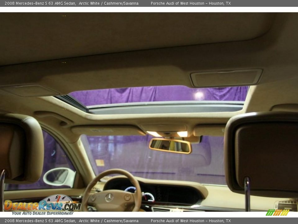 2008 Mercedes-Benz S 63 AMG Sedan Arctic White / Cashmere/Savanna Photo #36