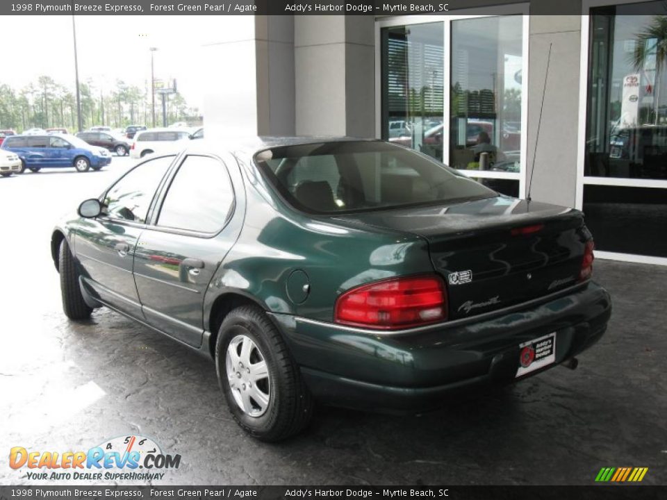 1998 Plymouth Breeze Expresso Forest Green Pearl / Agate Photo #5