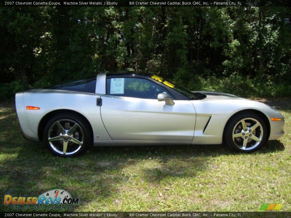 2007 Chevrolet Corvette Coupe Machine Silver Metallic / Ebony Photo #1