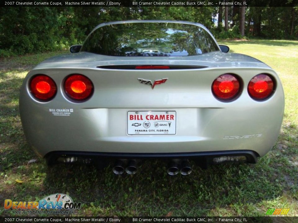 2007 Chevrolet Corvette Coupe Machine Silver Metallic / Ebony Photo #3
