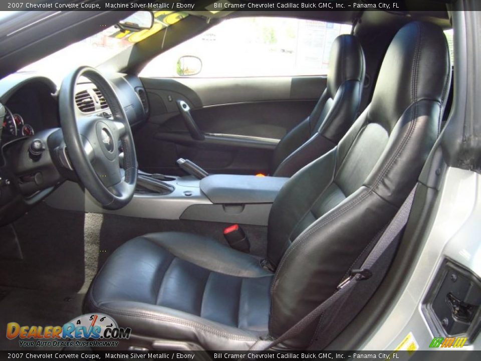 2007 Chevrolet Corvette Coupe Machine Silver Metallic / Ebony Photo #10