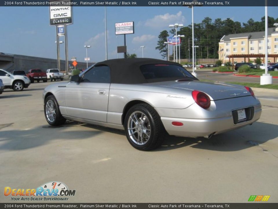 2004 Ford Thunderbird Premium Roadster Platinum Silver Metallic / Black Ink Photo #3