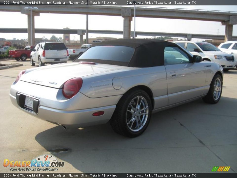 2004 Ford Thunderbird Premium Roadster Platinum Silver Metallic / Black Ink Photo #5
