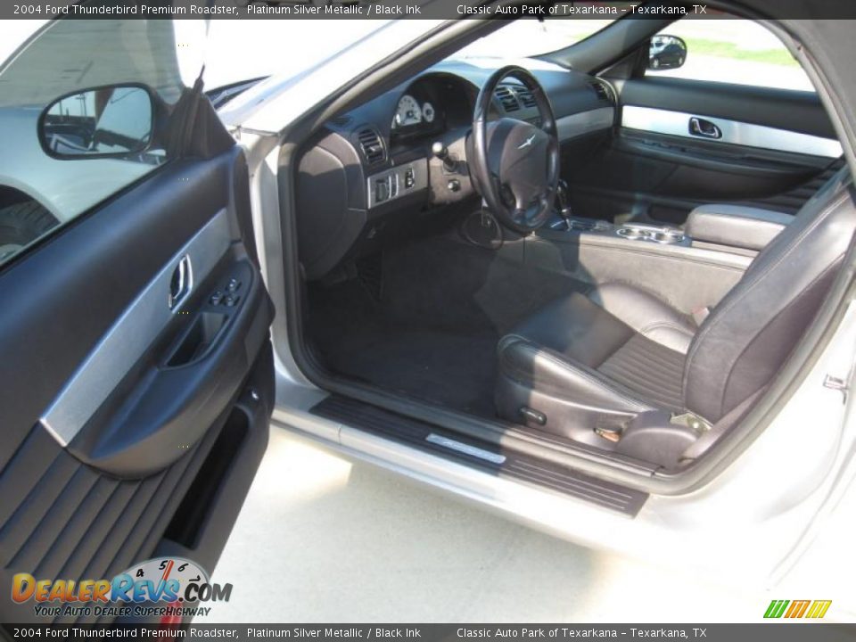 2004 Ford Thunderbird Premium Roadster Platinum Silver Metallic / Black Ink Photo #11