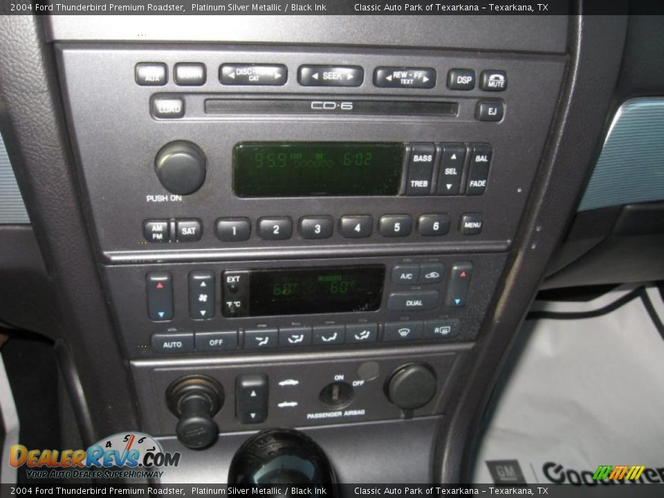 2004 Ford Thunderbird Premium Roadster Platinum Silver Metallic / Black Ink Photo #12
