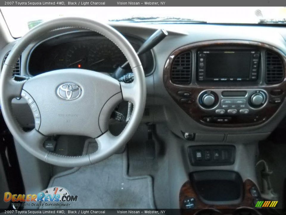 2007 Toyota Sequoia Limited 4WD Black / Light Charcoal Photo #8