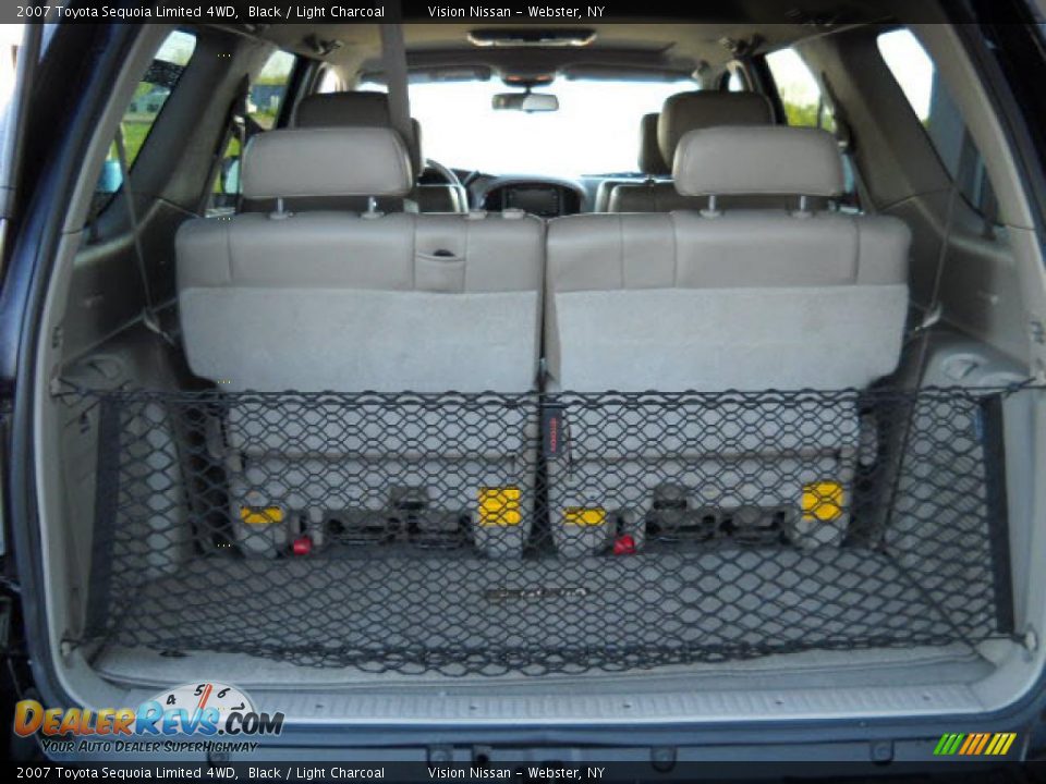 2007 Toyota Sequoia Limited 4WD Black / Light Charcoal Photo #12