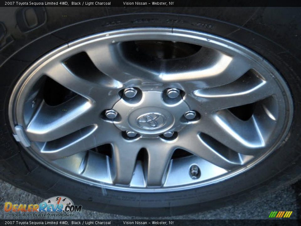 2007 Toyota Sequoia Limited 4WD Black / Light Charcoal Photo #14