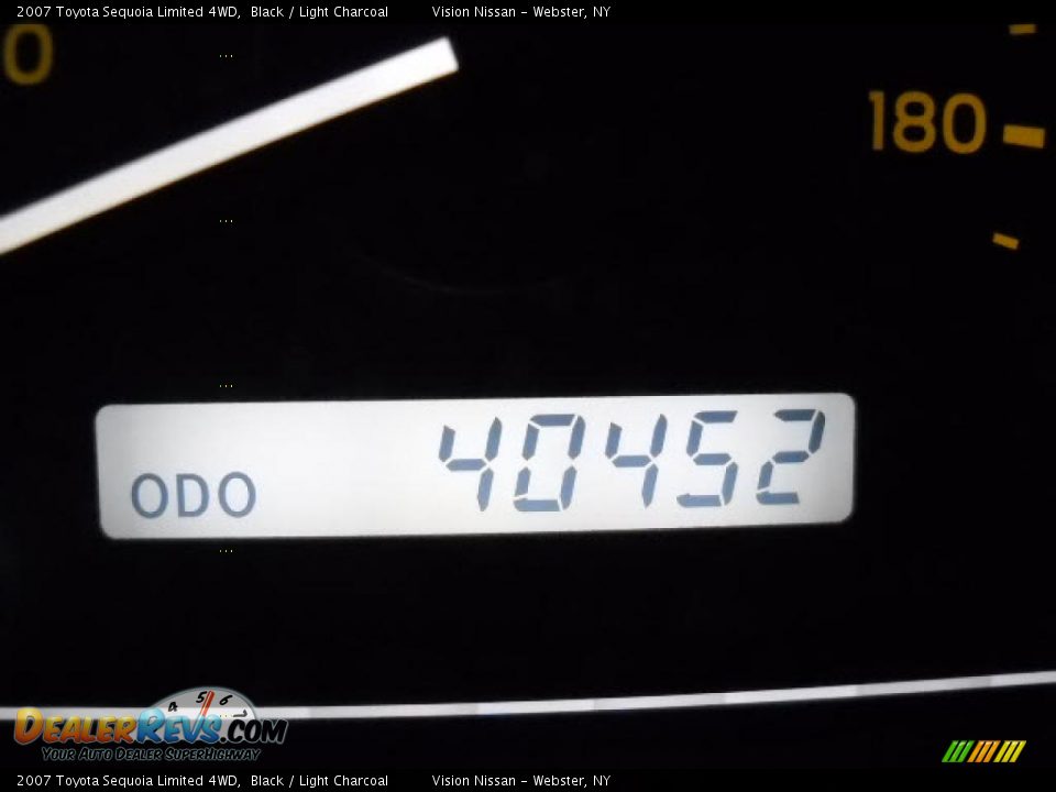 2007 Toyota Sequoia Limited 4WD Black / Light Charcoal Photo #15