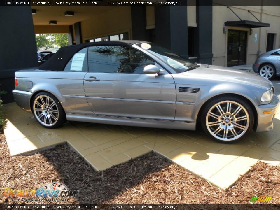 2005 BMW M3 Convertible Silver Grey Metallic / Black Photo #2