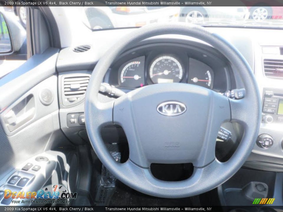 2009 Kia Sportage LX V6 4x4 Black Cherry / Black Photo #5