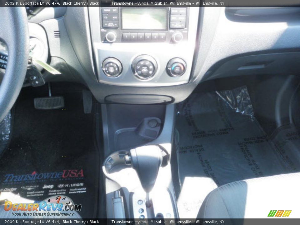 2009 Kia Sportage LX V6 4x4 Black Cherry / Black Photo #6